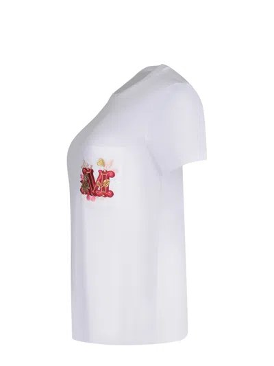 Max Mara T-shirt With Embroidered Pocket