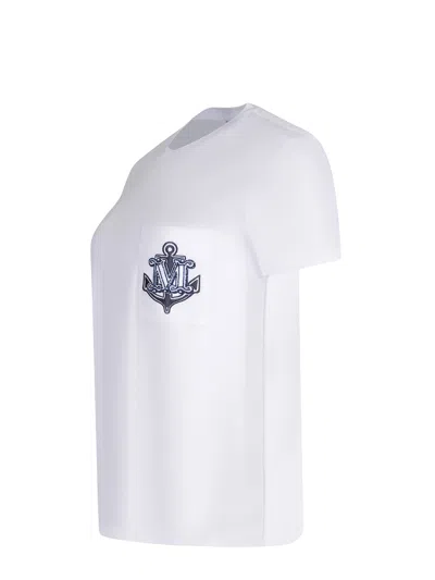 Max Mara Acacia Logo Pocket Jersey T-shirt In White