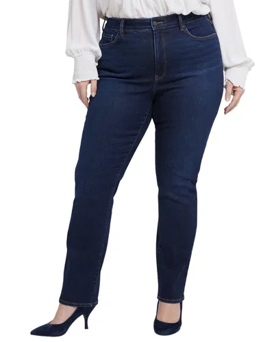 Nydj Plus Marilyn River Bridge High-rise Straight Leg Jean In Multi