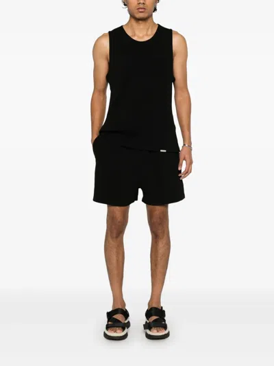 Represent Waffle Shorts In Black