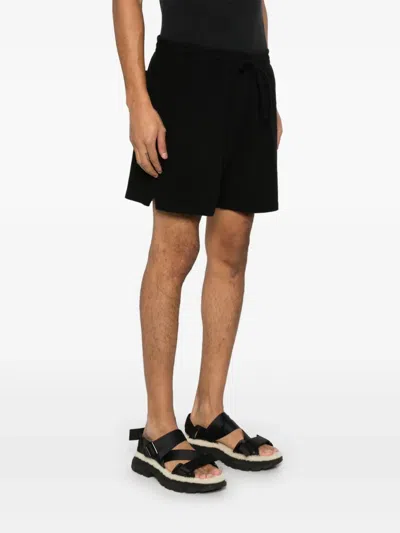 Represent Waffle Shorts In Black