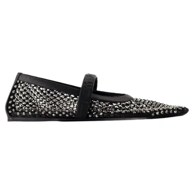 Marni Black Mesh Mary Jane Ballerina Flats