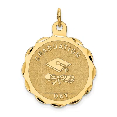Diamond2deal 14k Yellow Gold Graduation Day With Diploma Charm In Yellow
