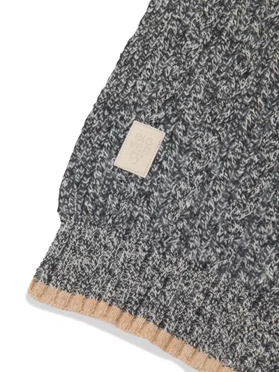 Eleventy Boys Wool Scarf In Blue