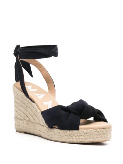 Manebi 100mm Hamptons Espadrilles In Blue