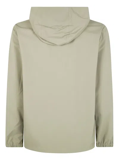 Rains Drawstring Hood Waterproof Jacket In Neutrals