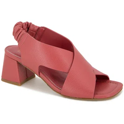 Kenneth Cole Reaction Nancy Womens Comfort Insole Manmade Block Heel In Pink