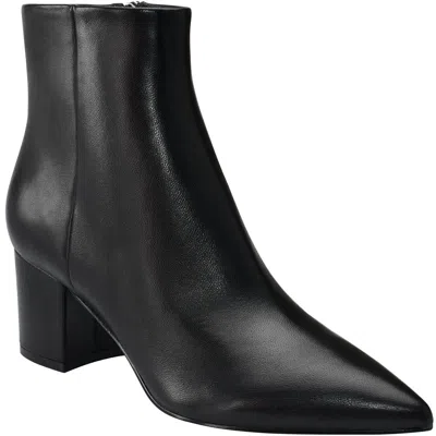 Marc Fisher Ltd Jarli Womens Solid Leather Ankle Boots In Black