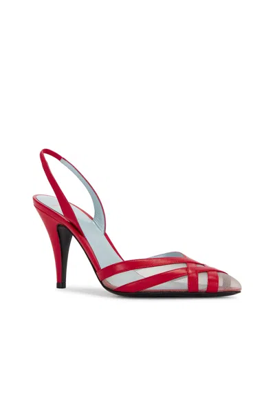 Valentino Garavani Impudance Slingback Neckline In Red