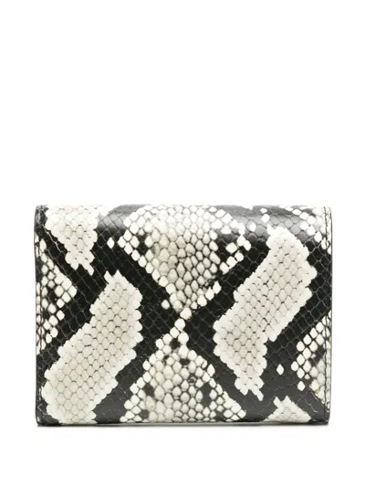 Tom Ford Snakeskin-effect Wallet In Black