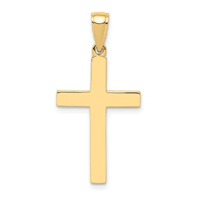 Diamond2deal 10k Gold Polished Cross Pendant In Yellow