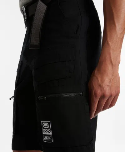 Ecko Unltd Freshen Up Belted Cargo Short In Black