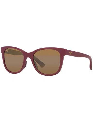 Maui Jim Kioppa 54mm Polarizedplus2® Cat Eye Sunglasses In Purple Pink