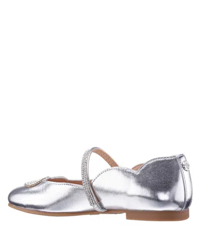 Nina Little Girls Diaz Ballet Flats In Silver