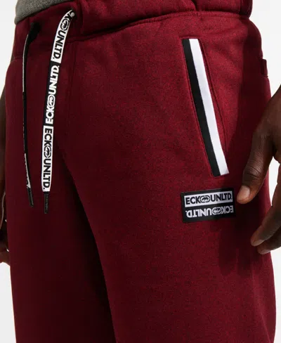 Ecko Unltd Men's Dynamic Fleece Shorts In True Red Marled