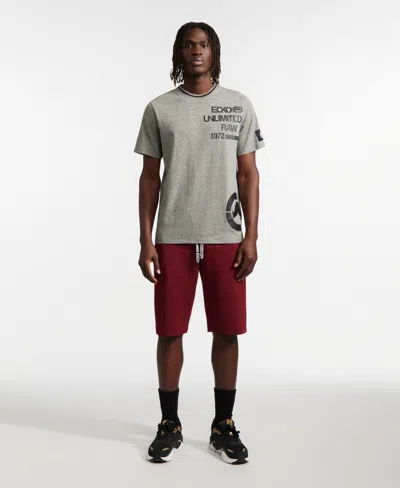 Ecko Unltd Men's Dynamic Fleece Shorts In True Red Marled