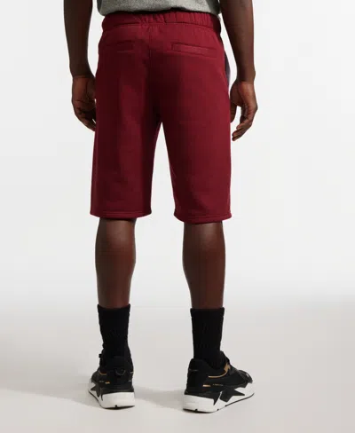 Ecko Unltd Men's Dynamic Fleece Shorts In True Red Marled