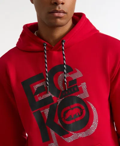Ecko Unltd Edge Hoodie In True Red