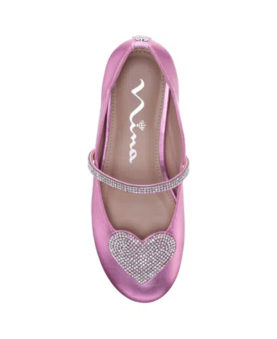 Nina Little Girls Diaz Ballet Flats In Pink