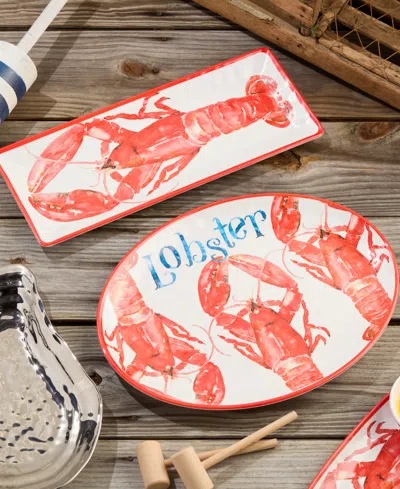 Certified International Beach House Lobster Melamine Platters, Set Of 2 In No Color