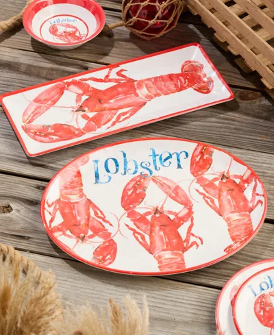 Certified International Beach House Lobster Melamine Platters, Set Of 2 In No Color