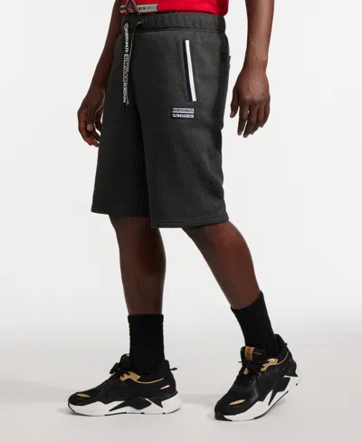 Ecko Unltd Dynamic Fleece Short In Black Marled