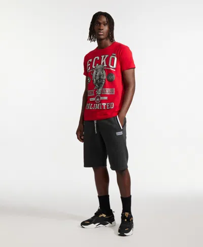 Ecko Unltd Dynamic Fleece Short In Black Marled