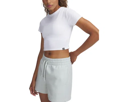 Under Armour Women's Rival Rib Baby T-shirt In White