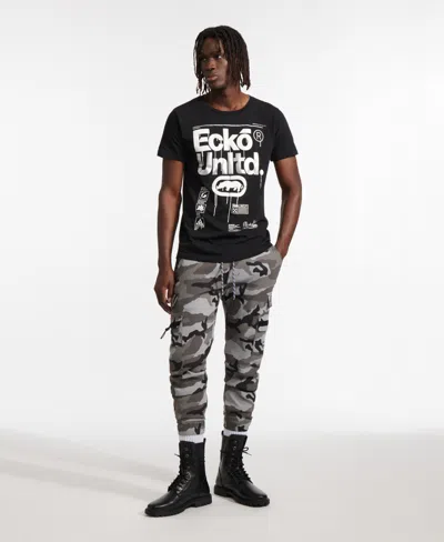 Ecko Unltd Several Steps Cargo Jogger In Street Camo