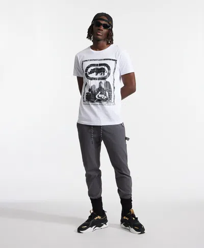 Ecko Unltd Men's Outermost Cargo Jogger Pants In Magnet