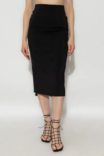 Jacquemus Floor-length Viscose Blend Skirt In Black