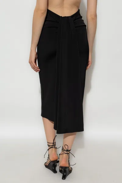 Jacquemus Floor-length Viscose Blend Skirt In Black