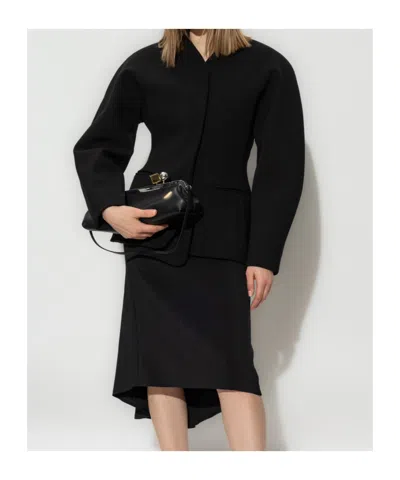 Jacquemus Floor-length Viscose Blend Skirt In Black