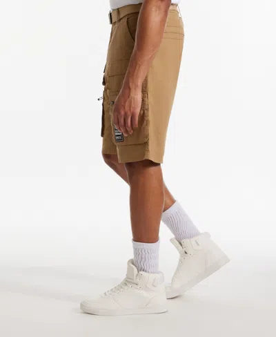 Ecko Unltd . Freshen Up Belted Cargo Short In Dark Khaki