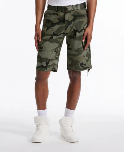 Ecko Unltd The Leader Belted Cargo Short In Combat Camo