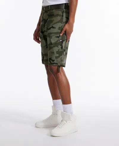 Ecko Unltd The Leader Belted Cargo Short In Combat Camo