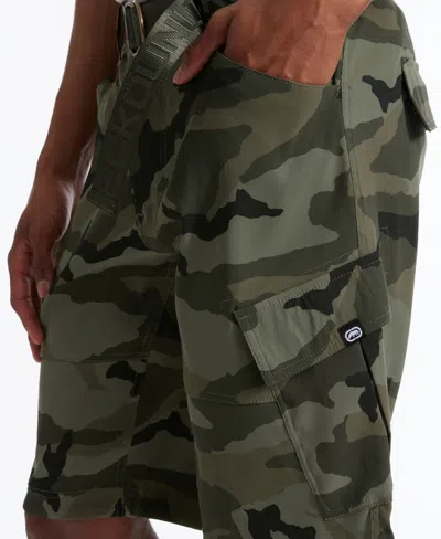 Ecko Unltd The Leader Belted Cargo Short In Combat Camo