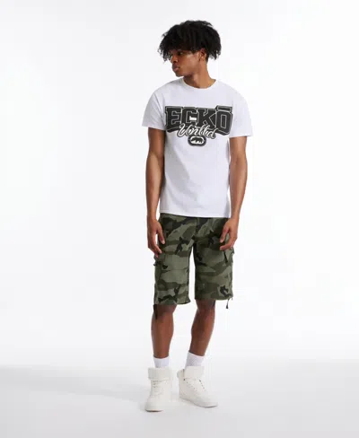 Ecko Unltd The Leader Belted Cargo Short In Combat Camo