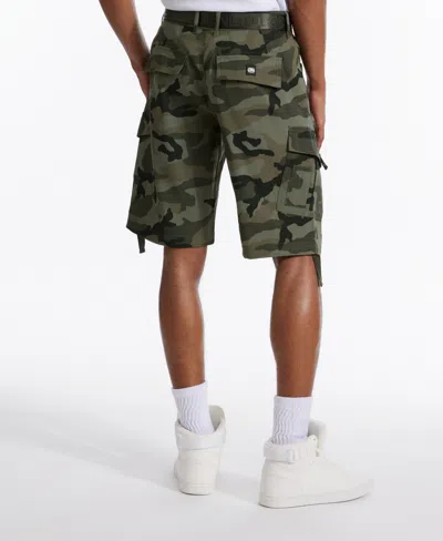 Ecko Unltd The Leader Belted Cargo Short In Combat Camo
