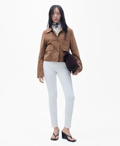 Mango Women's Mid-rise Skinny Jeans In White