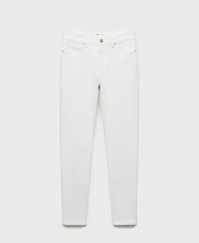 Mango Women's Mid-rise Skinny Jeans In White