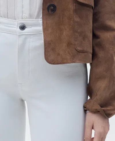 Mango Women's Mid-rise Skinny Jeans In White