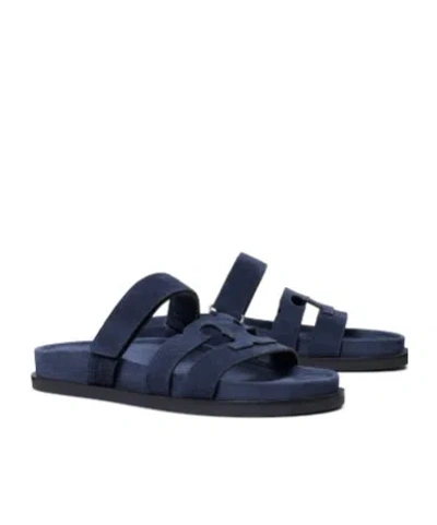 Tory Burch Ines Sport Slides In Blue