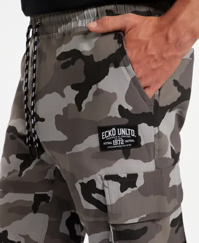 Ecko Unltd Toggle Pouch Cargo Jogger In Street Camo