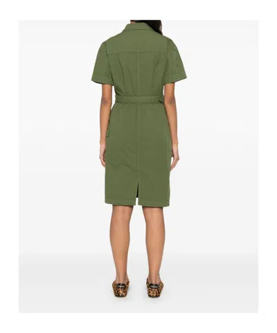 Woolrich Women's Cotton Shirt Dress In Green