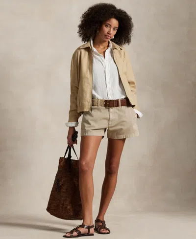 Polo Ralph Lauren Classic Fit Cotton Oxford Shirt In Khaki