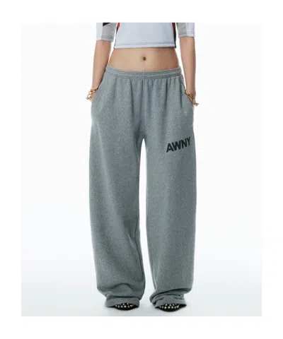 Alexander Wang T Logo-detailed Oversize Sweatpants In Neutral