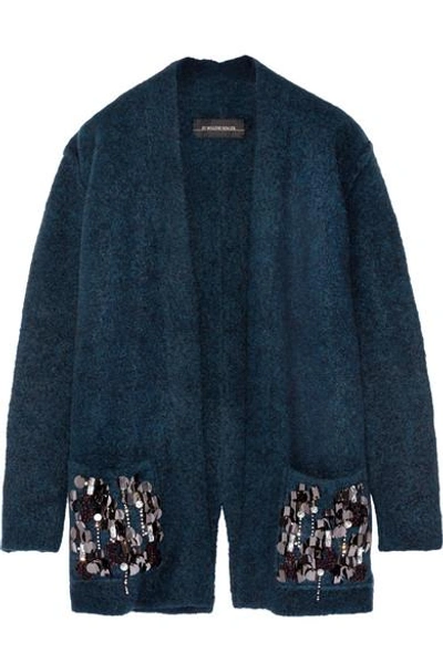 Shop By Malene Birger Josemaria Embellished Wool-blend Cardigan