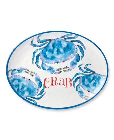 Certified International Beach House Crab Melamine Platters, Set Of 2 In No Color