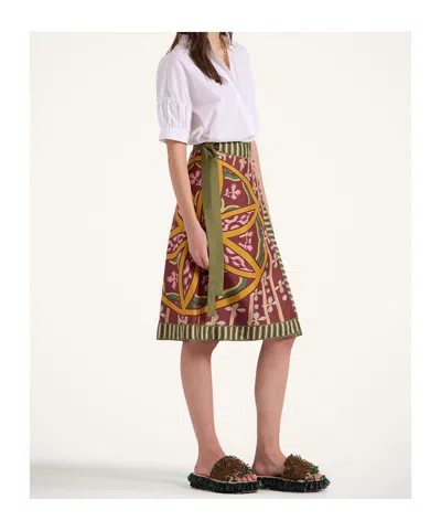 La Doublej Wrap Design Skirt In Yellow